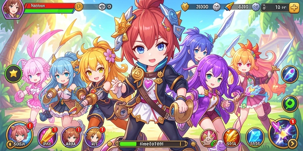 Screenshot aktivitas multiplayer dengan teman-teman.